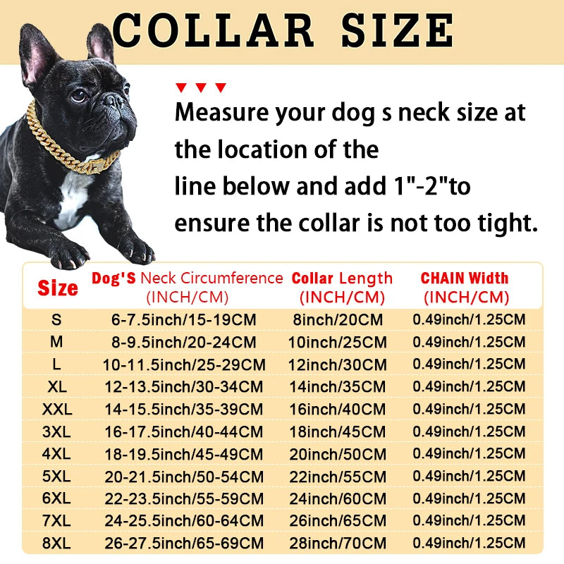 Cuban Link Diamond Pet Chain