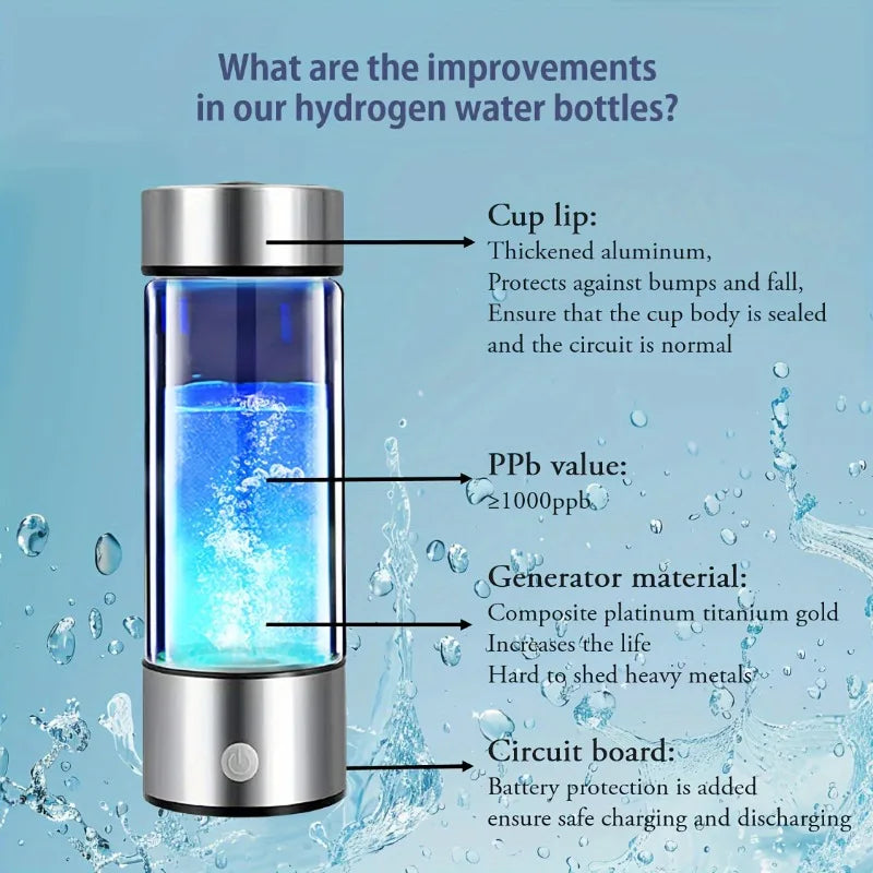 1800PPB Hydrogen Water Bottle