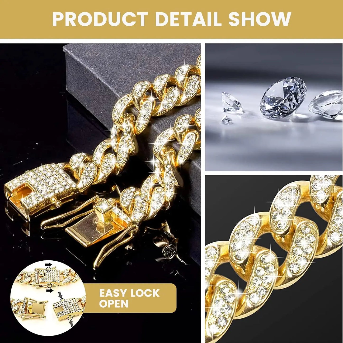 Cuban Link Diamond Pet Chain