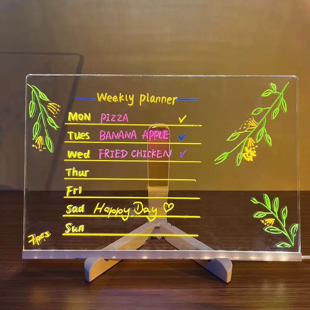 LED Acrylic Message & Note Board
