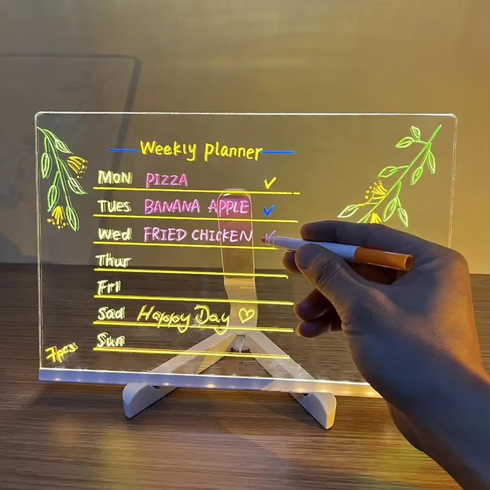 LED Acrylic Message & Note Board