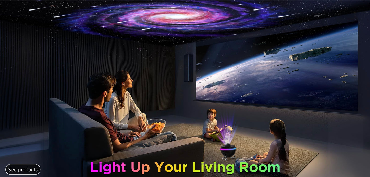 Night Light Galaxy Projector