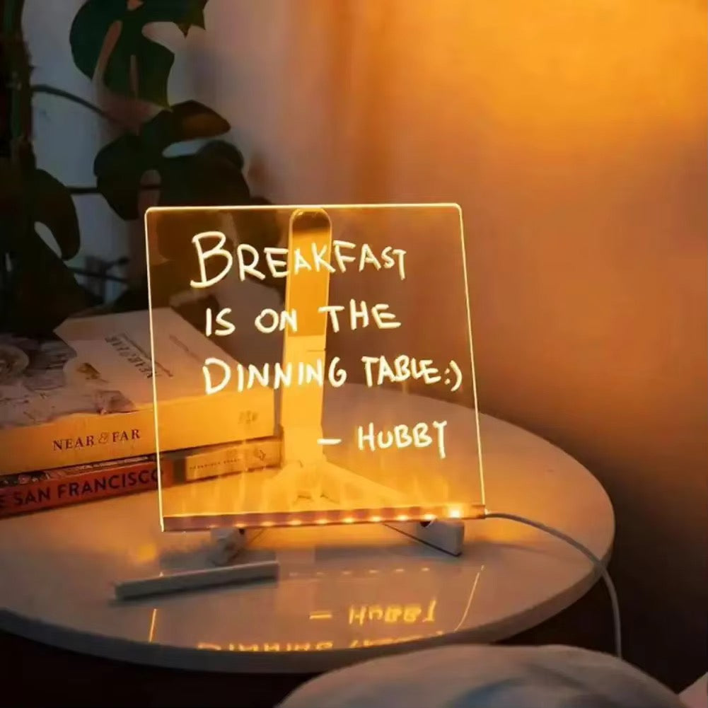 LED Acrylic Message & Note Board