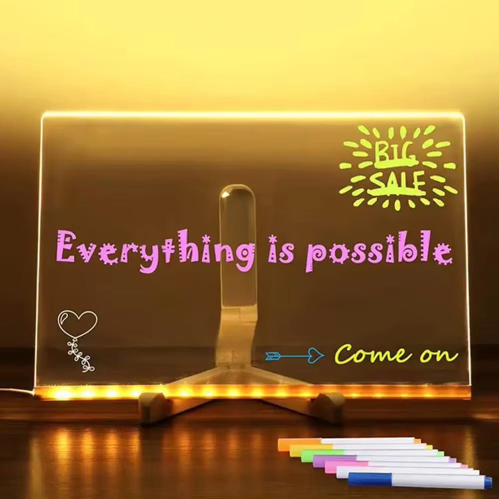 LED Acrylic Message & Note Board