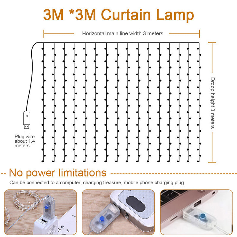 Holiday Curtain Lights