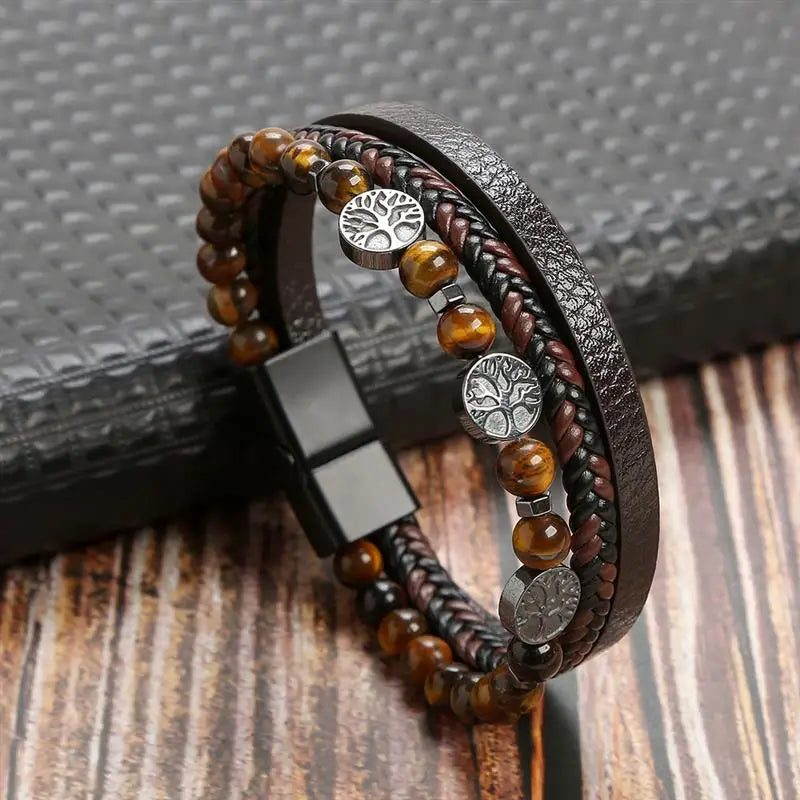 Mens Leather Bracelet