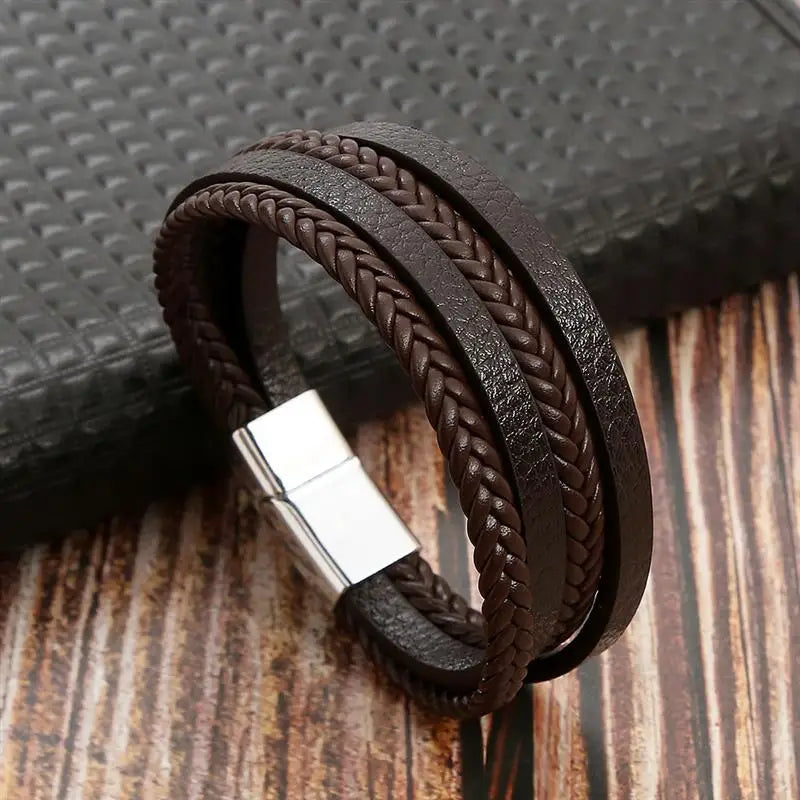 Mens Leather Bracelet