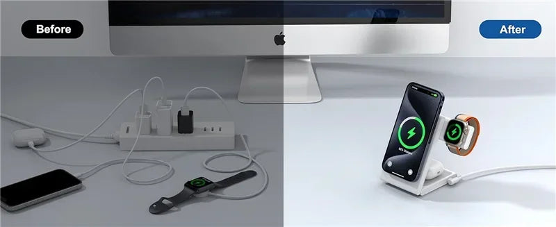 3 in 1 Wireless Folding Charging Station