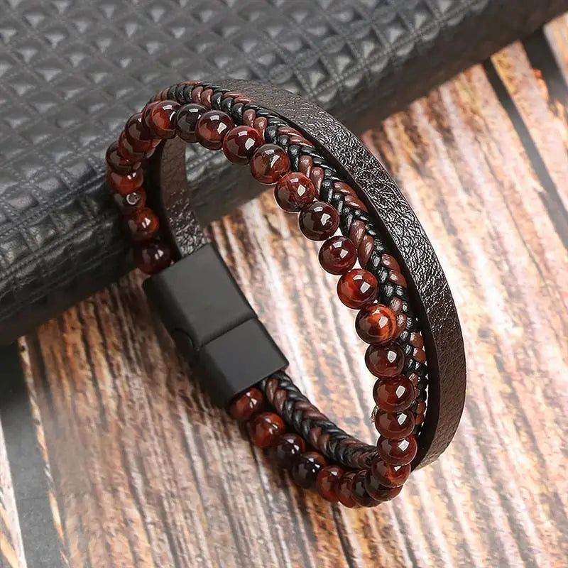 Mens Leather Bracelet