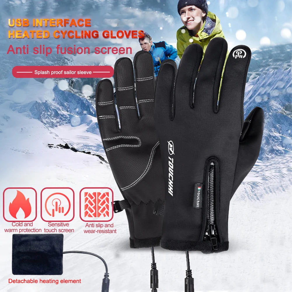 Heated Gloves with Fingertip Touchscreen
