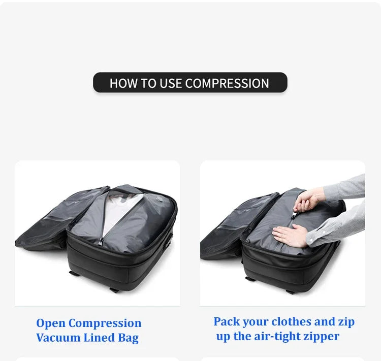 Compression Waterproof Travel Backpack