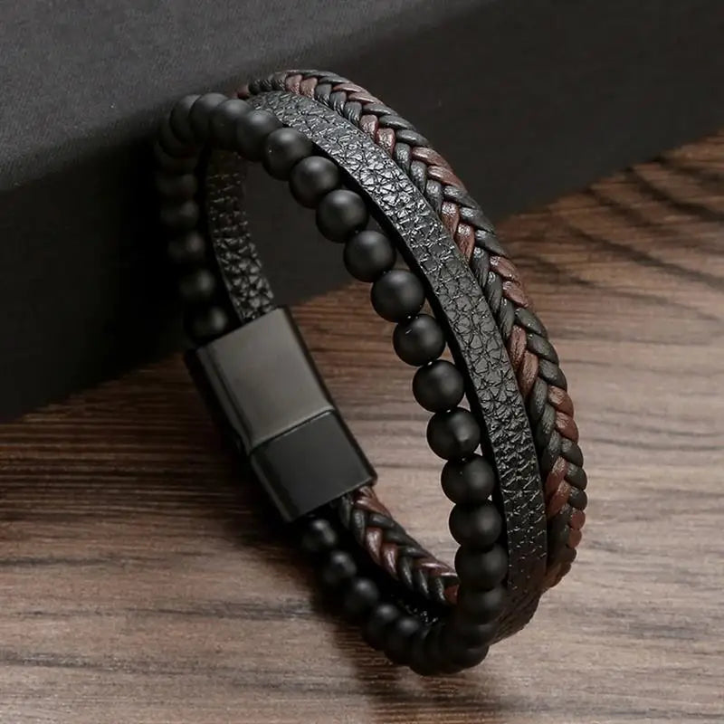 Mens Leather Bracelet