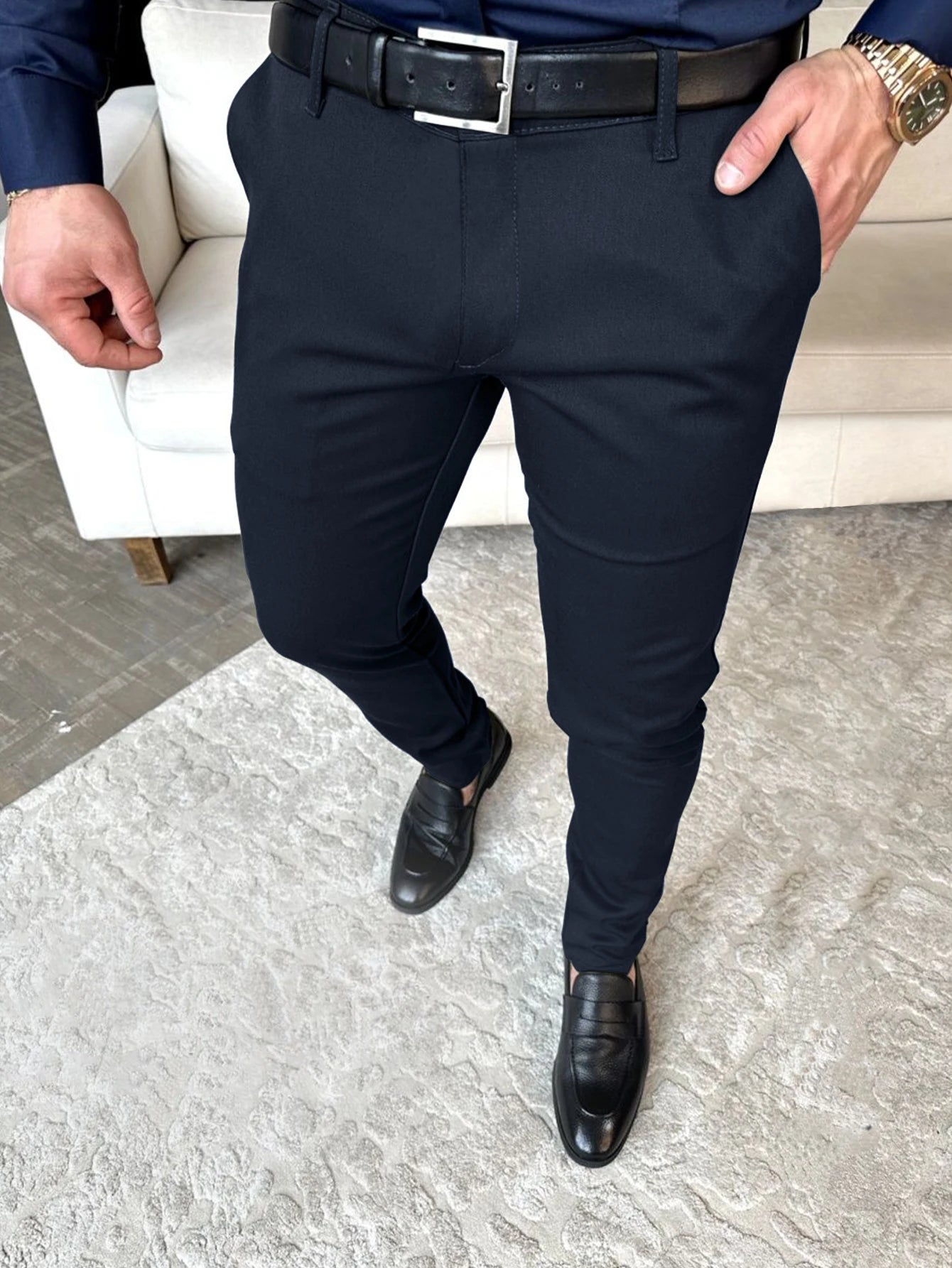 Mens Slim Casual Pants