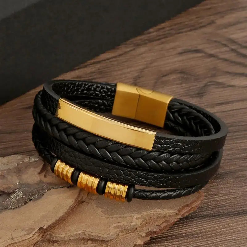 Mens Leather Bracelet