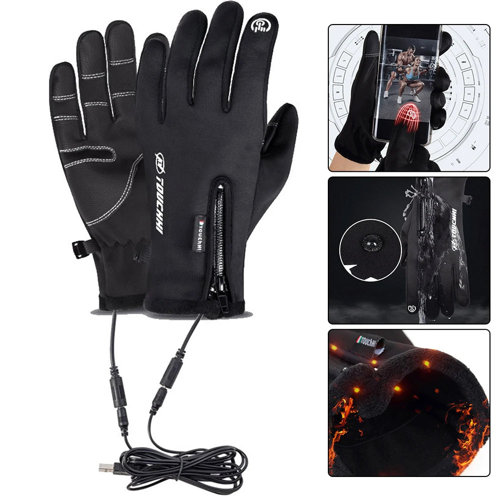 Heated Gloves with Fingertip Touchscreen