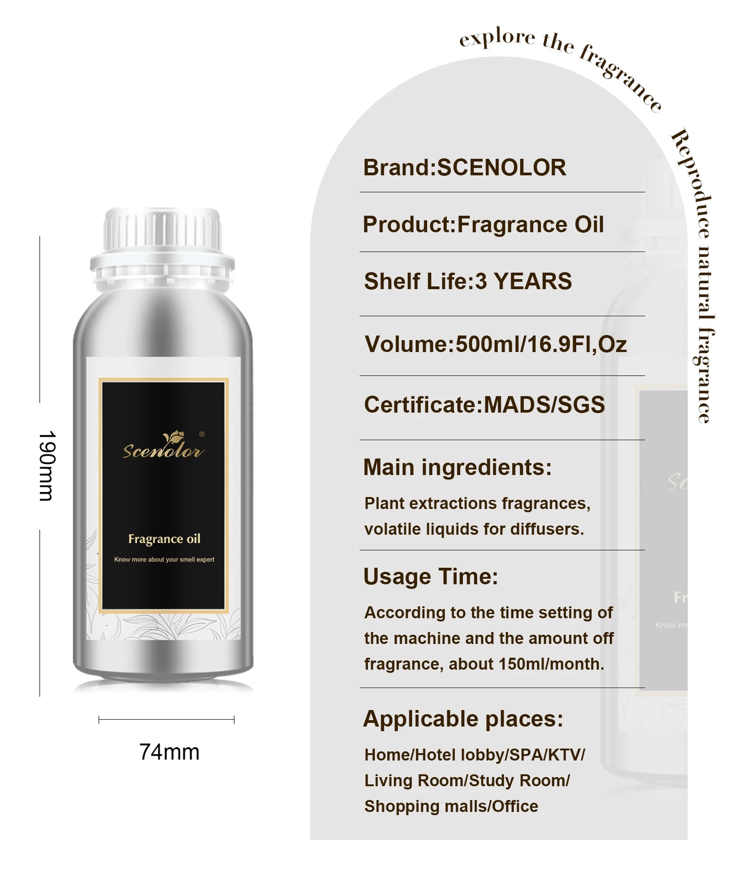 500ml Essential Oil For Diffuser