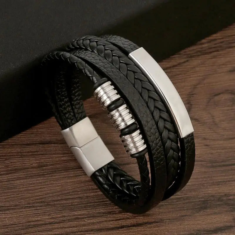 Mens Leather Bracelet