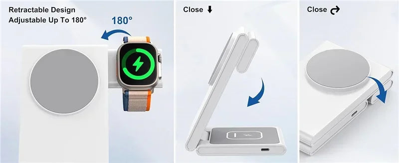 3 in 1 Wireless Folding Charging Station
