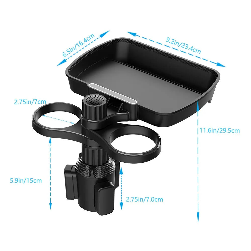Dual Cup Holder 360° Multifunctional