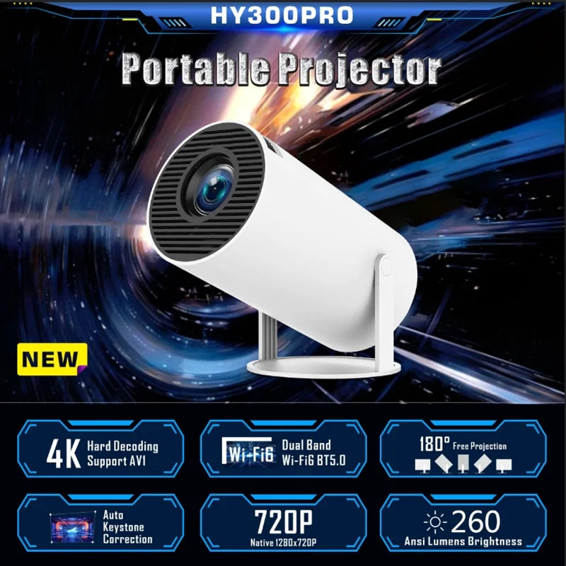 Mini Projector LED | Ultra HD 4K