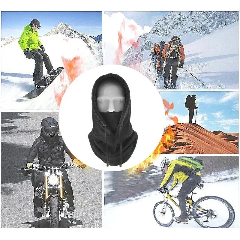 Winter Outdoor Thermal Fleece Hooded Balaclava