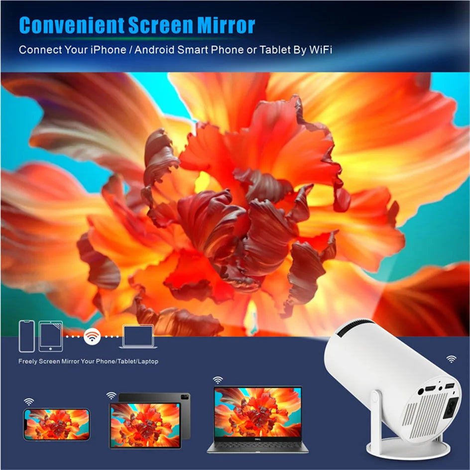 Mini Projector LED | Ultra HD 4K