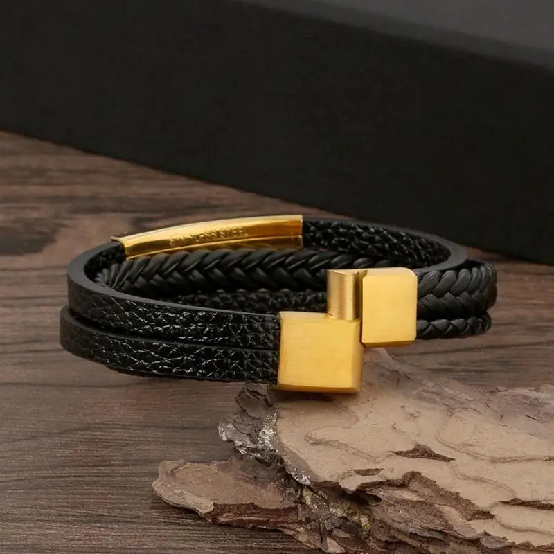 Mens Leather Bracelet