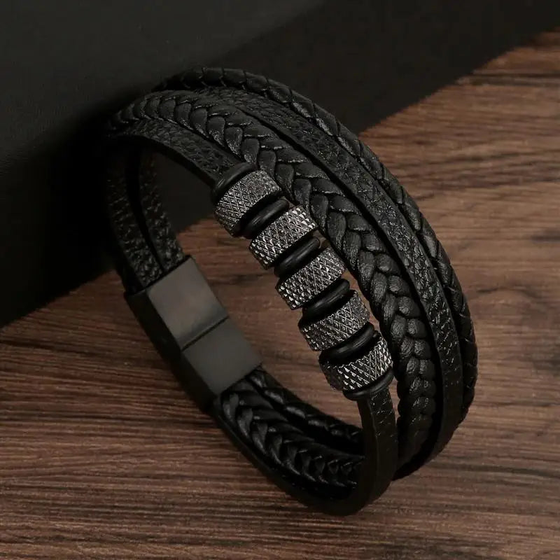 Mens Leather Bracelet