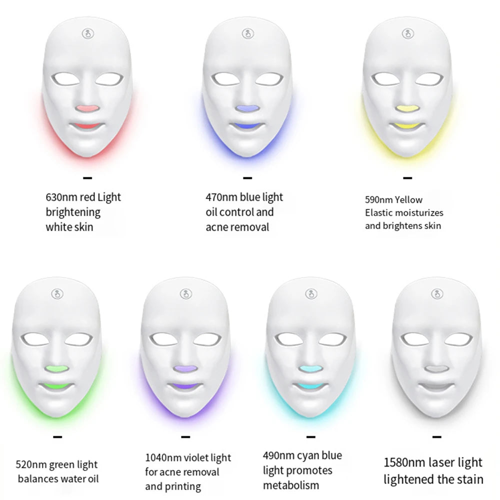 Facial Mask LED Red Light Therapy Face Mask