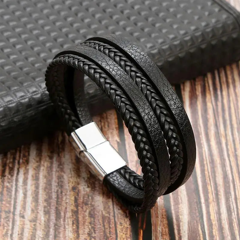 Mens Leather Bracelet