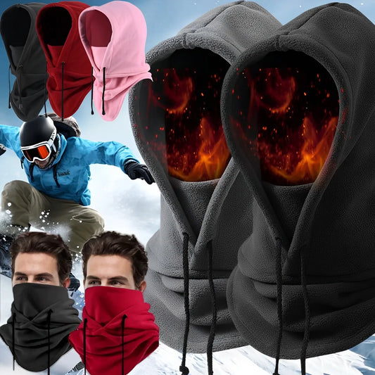 Winter Outdoor Thermal Fleece Hooded Balaclava