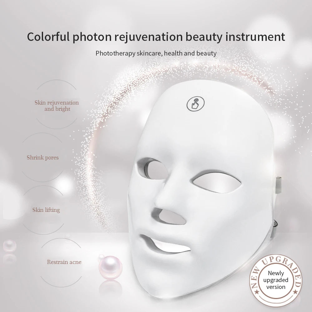 Facial Mask LED Red Light Therapy Face Mask