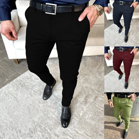 Mens Slim Casual Pants