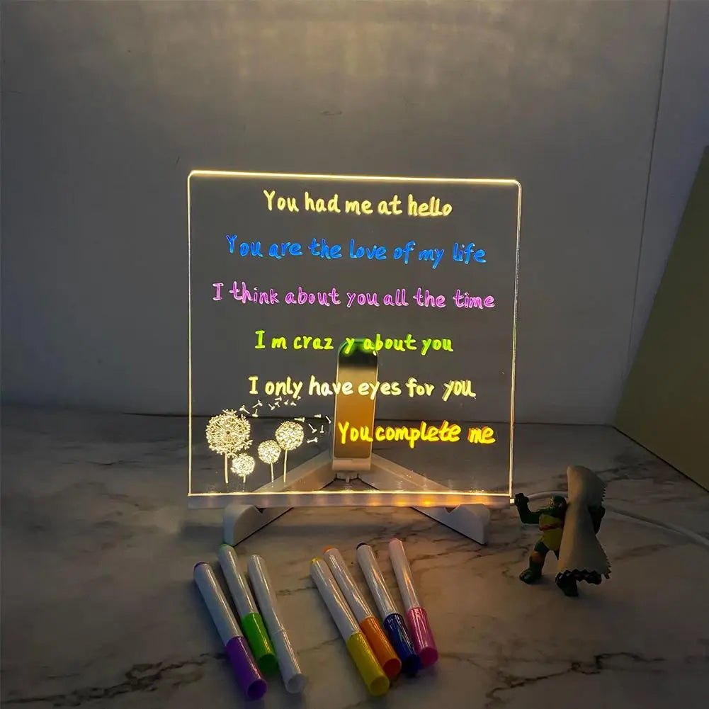 LED Acrylic Message & Note Board