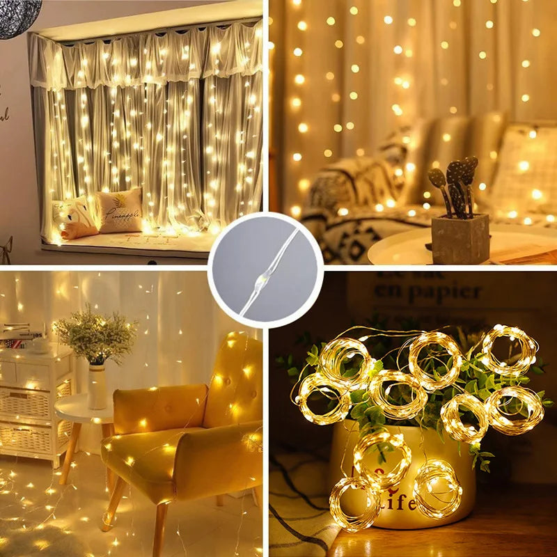 Holiday Curtain Lights