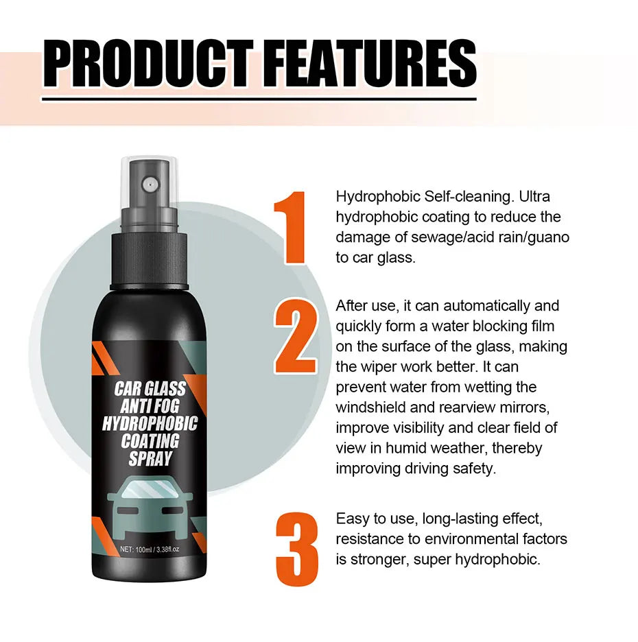 Car Glass Anti-Fog Spray