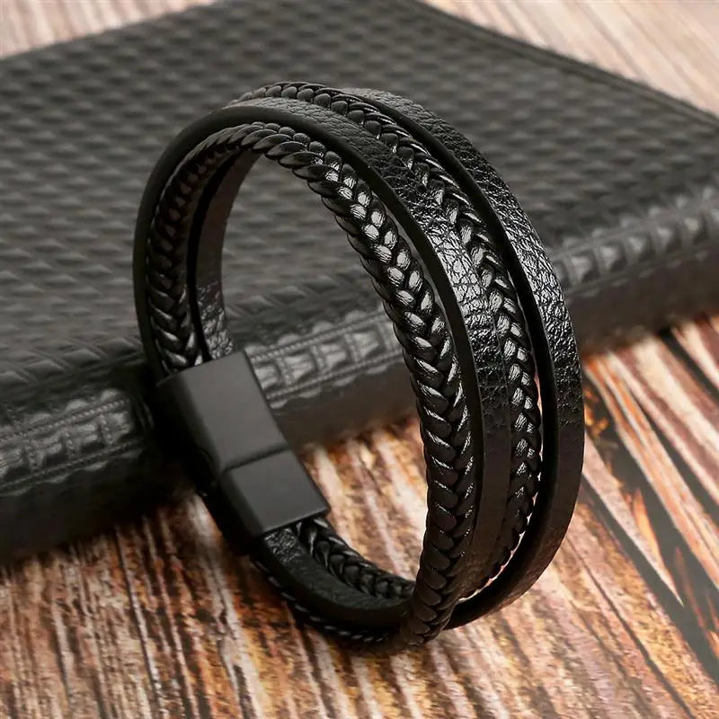 Mens Leather Bracelet
