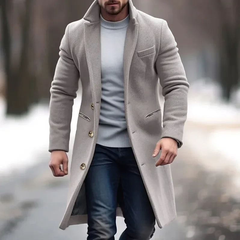 Elegant Men's Casual Dress Coat