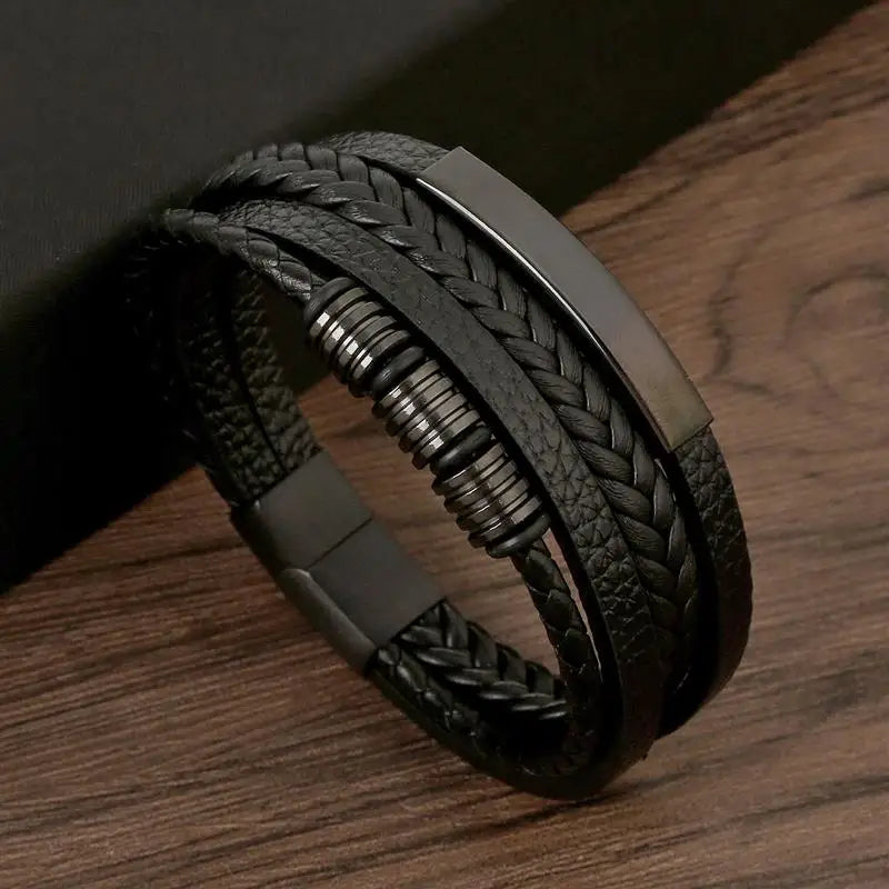 Mens Leather Bracelet