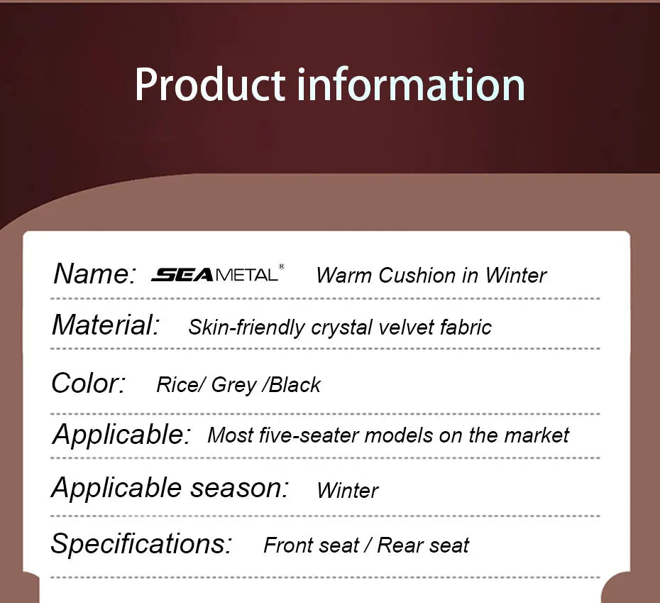 Vehicle Front Seat Cover