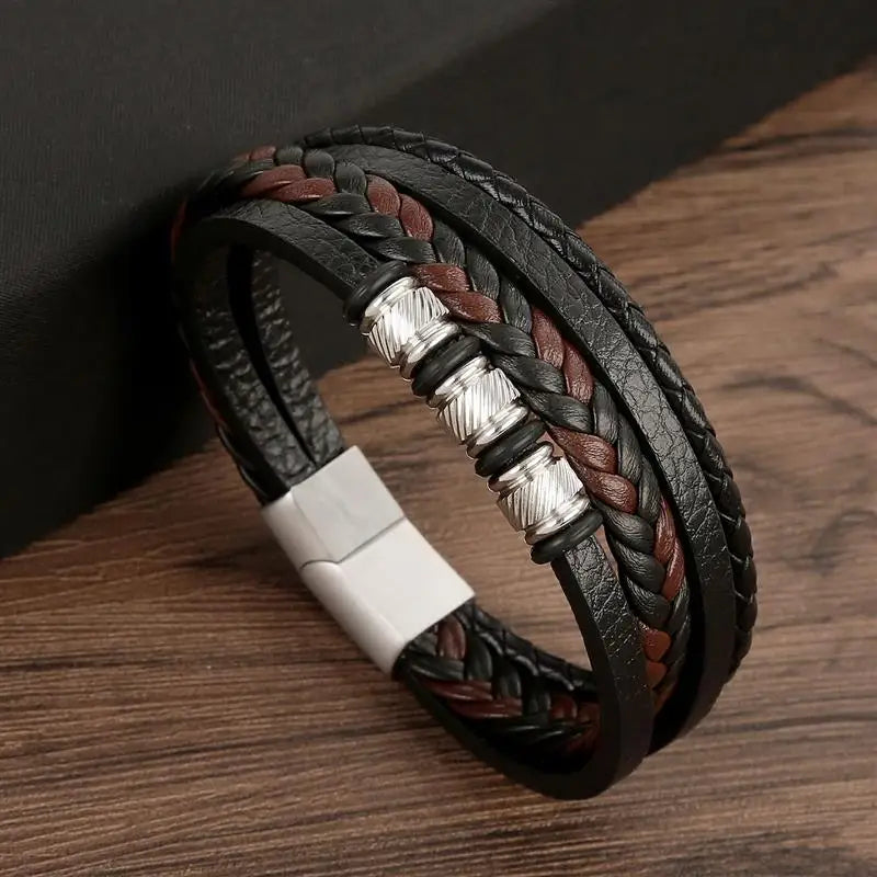 Mens Leather Bracelet