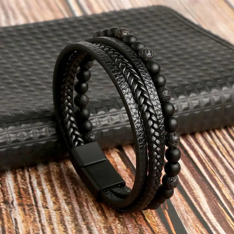 Mens Leather Bracelet