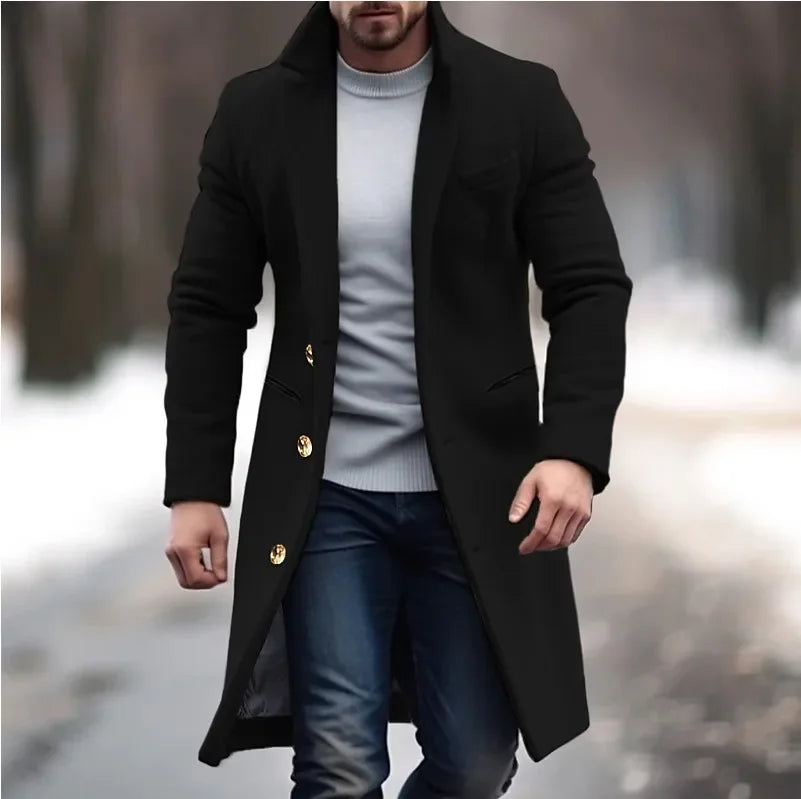 Elegant Men's Casual Dress Coat