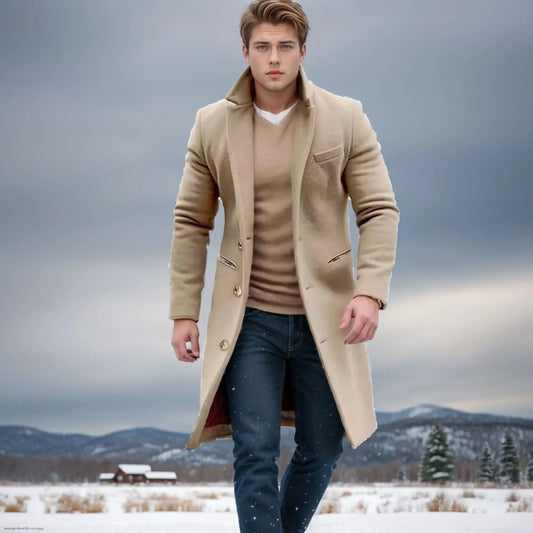 Elegant Men's Casual Dress Coat
