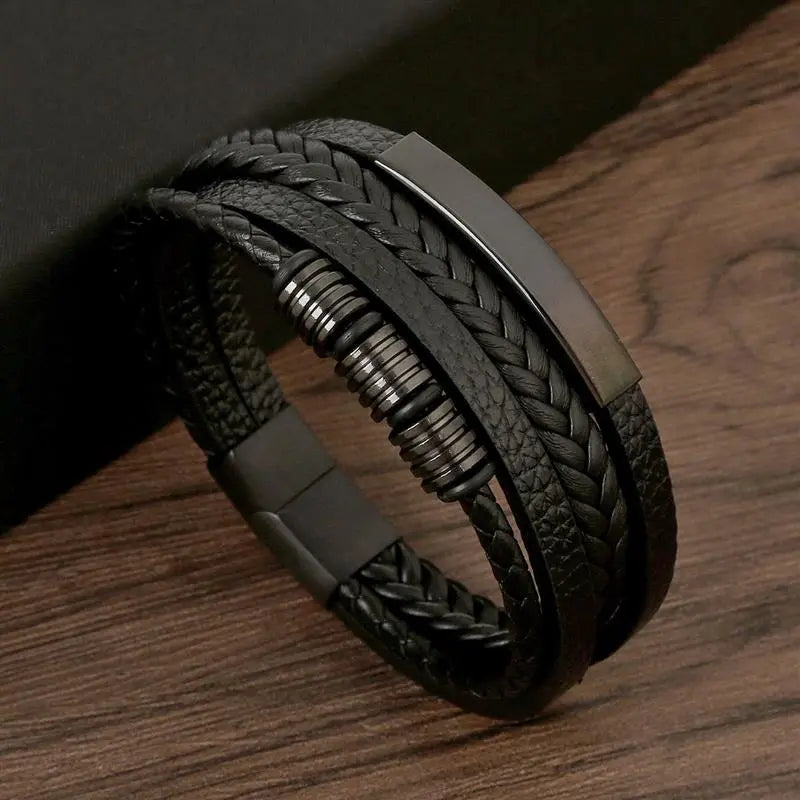 Mens Leather Bracelet