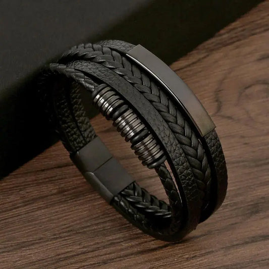 Mens Leather Bracelet