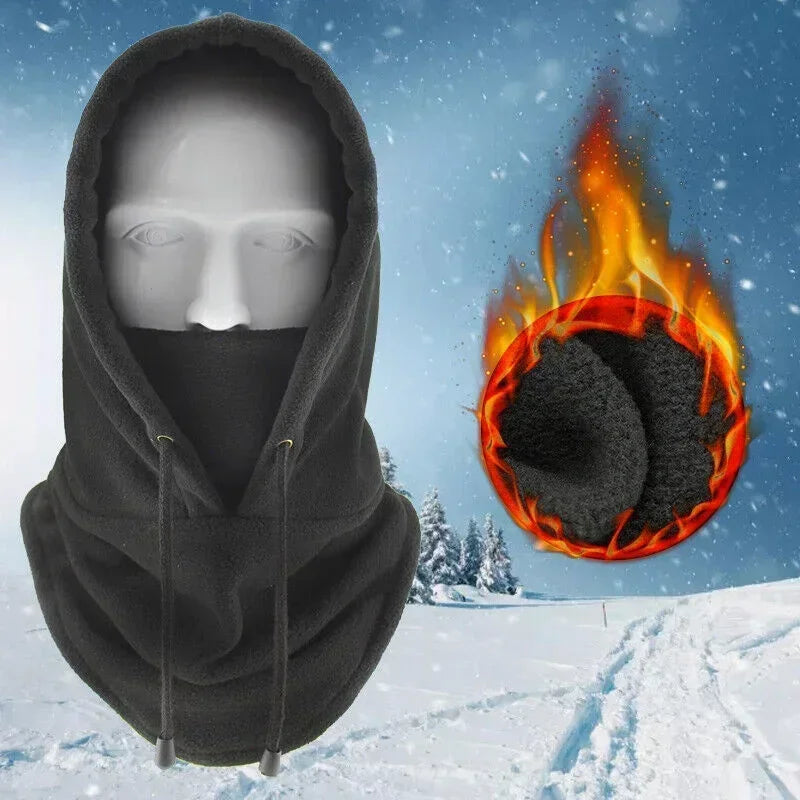 Winter Outdoor Thermal Fleece Hooded Balaclava