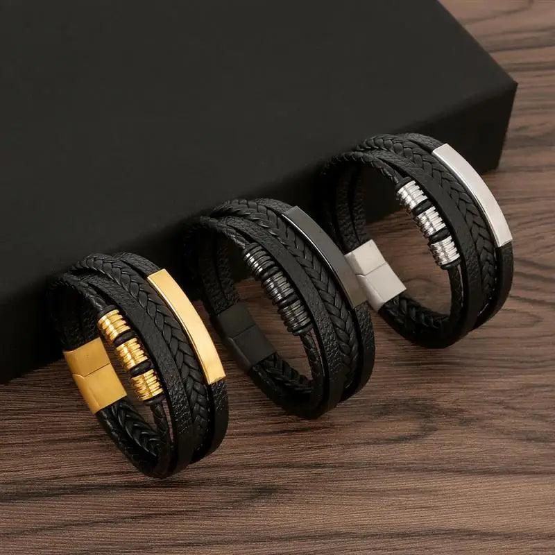 Mens Leather Bracelet
