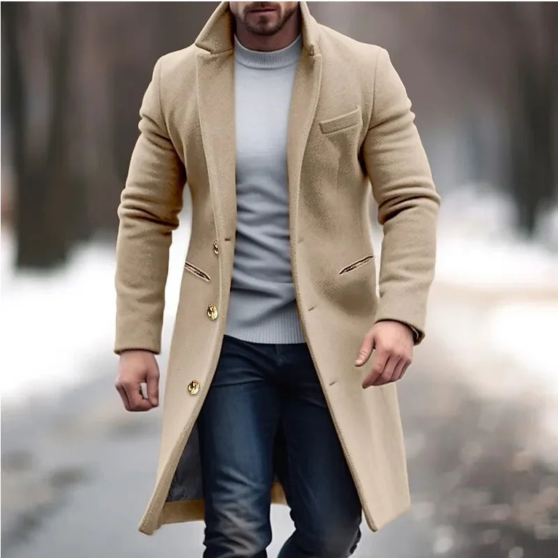 Elegant Men's Casual Dress Coat