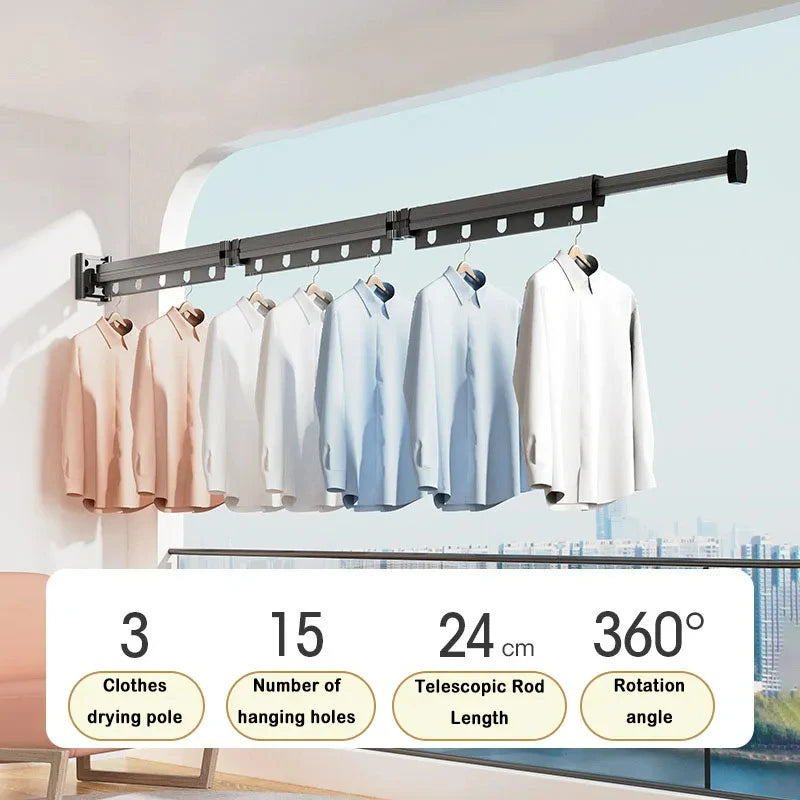 Clothes Drying Rack Wall Mount
